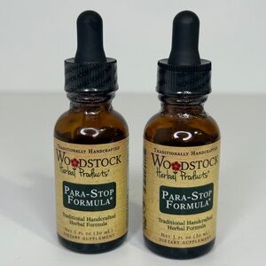 2 Woodstock Herbal Products Para-Stop Formula 1oz each